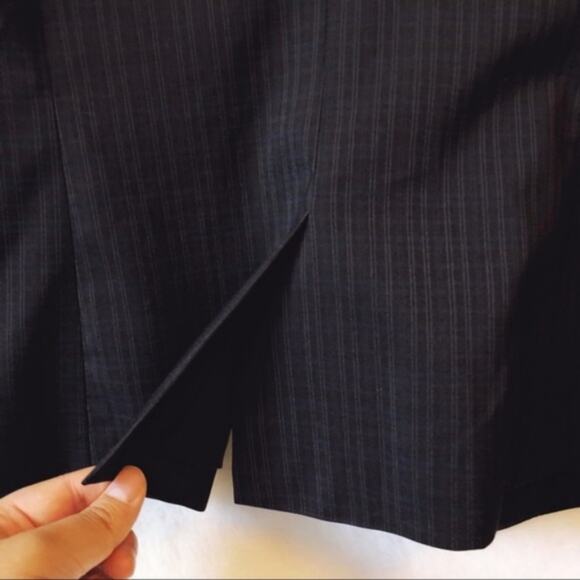 Ann Taylor Striped Black Suit Blazer - Picture 5 of 7